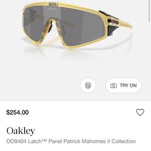 PM Oakley Sunglasses with Gold Frame and Black Details